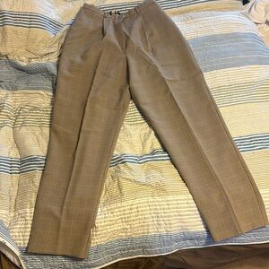 Requirements tan plaid woman’s pants size 12